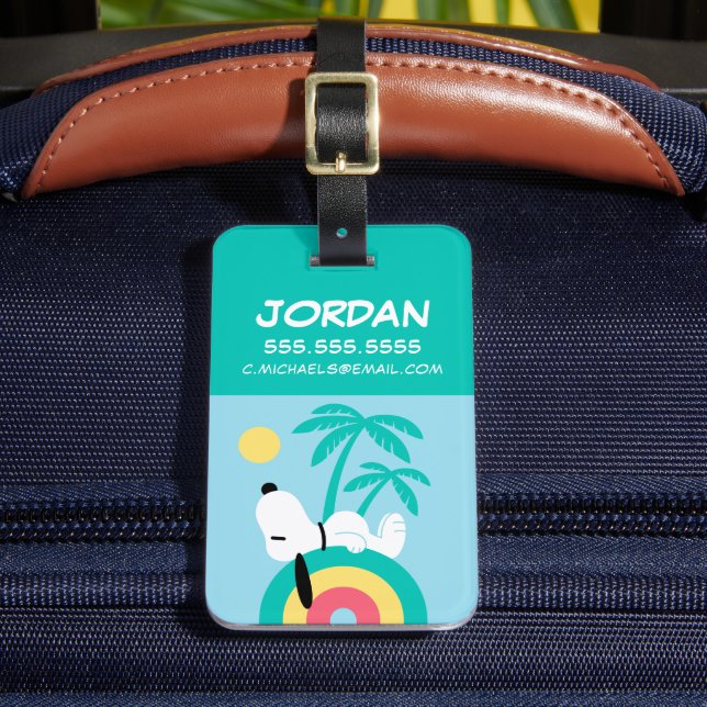 Etiqueta De Bagagem Amendoins | Snoopy Deco Dreams Club Paradiso (Frente Insitu 2)