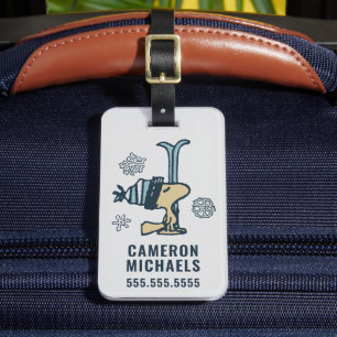 Etiqueta De Bagagem Amendoins   Woodstock Ski Pro