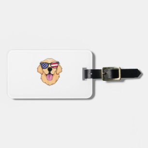 Etiqueta De Bagagem America Ouro Retriever 4 de julho para Men Boys