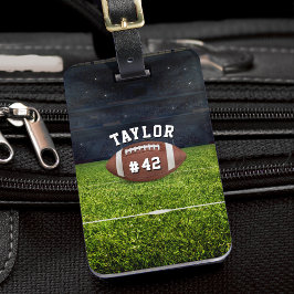 Etiqueta De Bagagem American Football Field Name Team Jersey Number