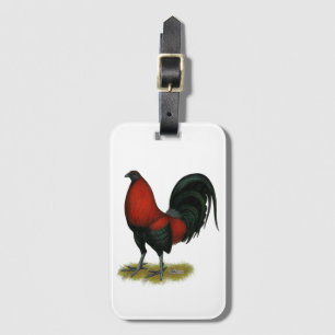Etiqueta De Bagagem American Game BB Black Red Rooster