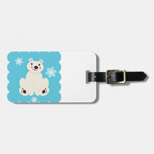 Etiqueta De Bagagem Amigo polar (Frente Horizontal)