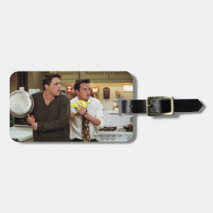 Etiqueta De Bagagem AMIGOS™ Joey & Chandler com medo