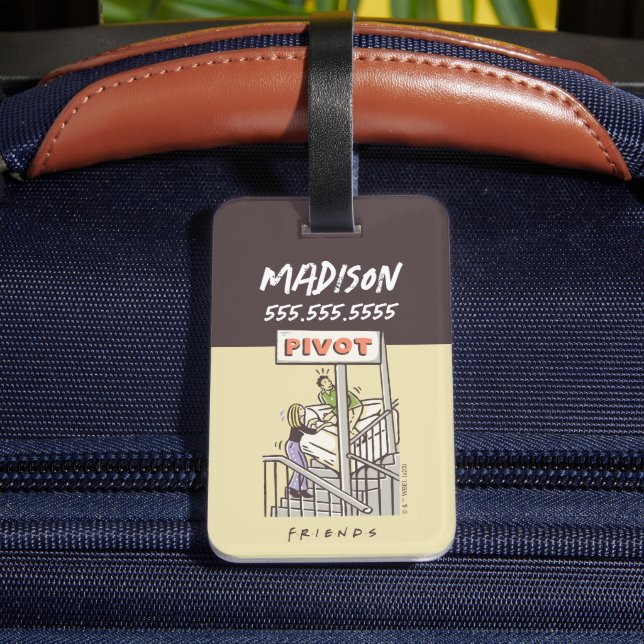 Etiqueta De Bagagem AMIGOS™ | Ross e Rachel PIVOT (Verso Insitu 4)