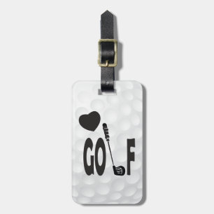Etiqueta De Bagagem Amor ao golfe