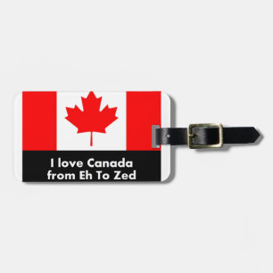 Etiqueta De Bagagem Amor Canadá de Eh ao Zed