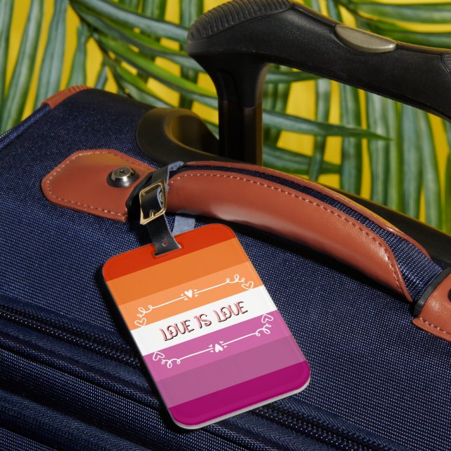 Etiqueta De Bagagem Amor é Orgulho Mês Bagagem (Frente Insitu 1)