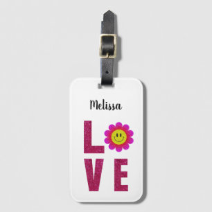 Etiqueta De Bagagem Amor Girassol