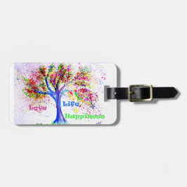 Etiqueta De Bagagem Amor, vida & felicidade