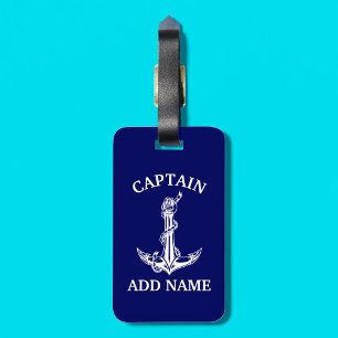 Etiqueta De Bagagem Ancoragem Náutica Vintage Corra Seu Texto Aqui