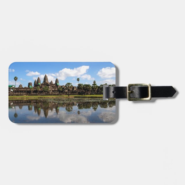 Etiqueta De Bagagem Angkor Wat, Cambodia (Frente Horizontal)