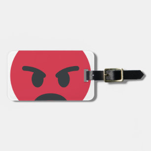Etiqueta De Bagagem Angry Emoji