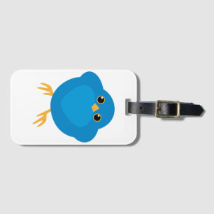 Etiqueta De Bagagem Animal, Bluebird, Cartoon