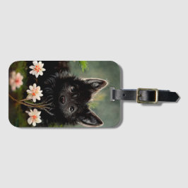Etiqueta De Bagagem Animal floral selvagem