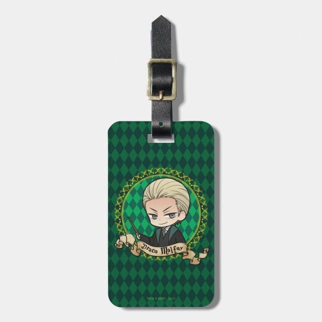 Etiqueta De Bagagem Anime Draco Malfoy (Frente Vertical)