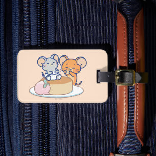 Etiqueta De Bagagem Anime Tuffy e Jerry Cheesecake