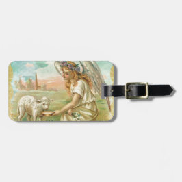 Etiqueta De Bagagem Anjo do felz pascoa