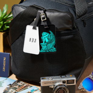 Etiqueta De Bagagem Anjo dormindo na pedra