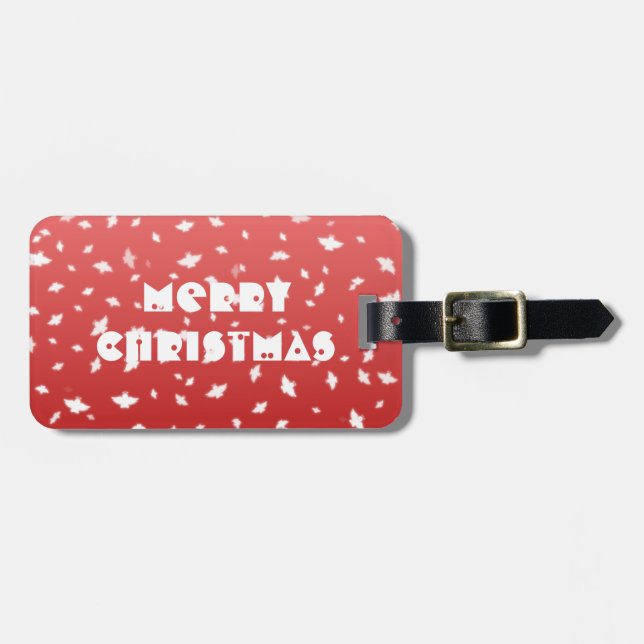 Etiqueta De Bagagem Anjos de Natal (Frente Horizontal)