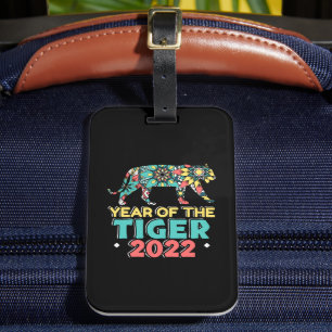 Etiqueta De Bagagem Ano Novo Chinês do Tigre 2022 - Mandala