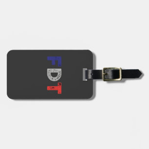 Etiqueta De Bagagem Anti Trump Maga FDT Resiste Democracia Retro