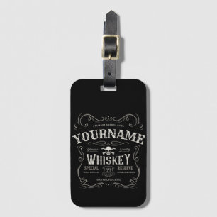 Etiqueta De Bagagem Antigo Bar de Licenciamento de Vintage Personaliza