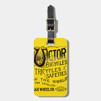 Etiqueta De Bagagem Anúncio voado do pneu do vencedor do vintage
