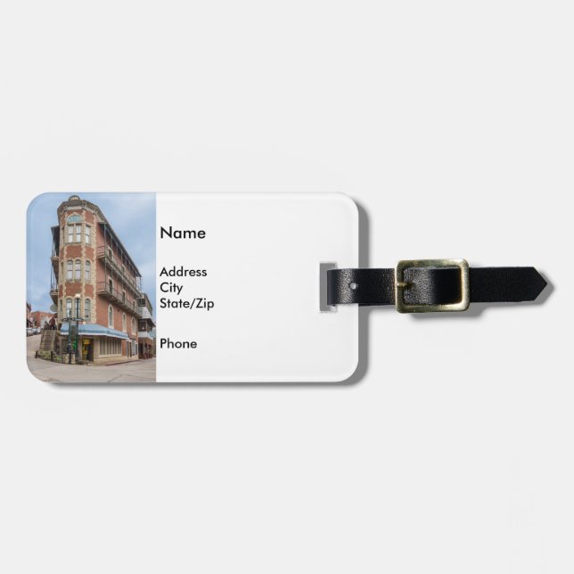 Etiqueta De Bagagem Apartamentos Flatiron Eureka (Frente Horizontal)