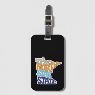 Etiqueta De Bagagem Apelido Word Art Minnesota