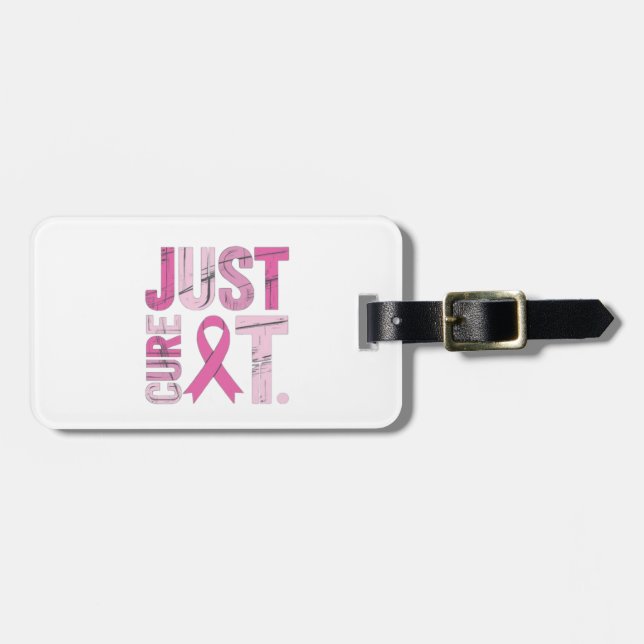 Etiqueta De Bagagem 💖 🎗️ Apenas Curá-💪 🌸 (Frente Horizontal)