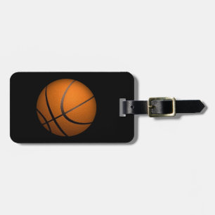 Etiqueta De Bagagem Apenas um esporte do basquetebol da bola