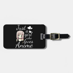 Etiqueta De Bagagem apenas uma garota que adora anime um cosplay fofo