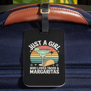 Etiqueta De Bagagem Apenas Uma Garota Que Ama Tacos E Margarita Mexica