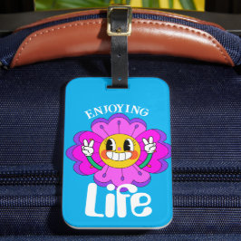 Etiqueta De Bagagem Aproveitando a vida