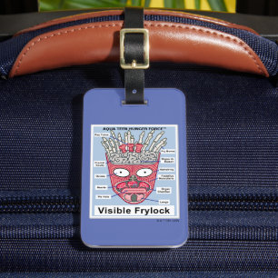 Etiqueta De Bagagem Aqua Teen Fome Force Visible Frylock Poster