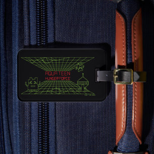 Etiqueta De Bagagem Aqua Teen Hunter Force Mooninites Logotipo de Jogo