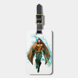 Etiqueta De Bagagem Aquaman  Prince Orin com Logotipo Aquaman
