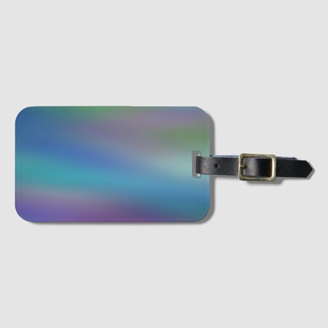 Etiqueta De Bagagem Aquarela (Frente Horizontal)
