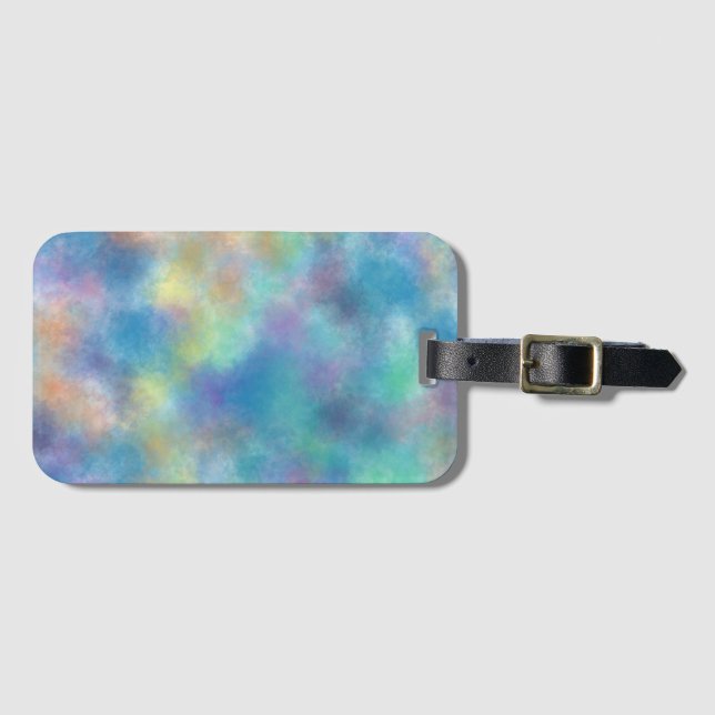 Etiqueta De Bagagem Aquarela (Frente Horizontal)