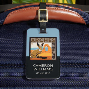 Etiqueta De Bagagem Arches National Park, Utah Coelho