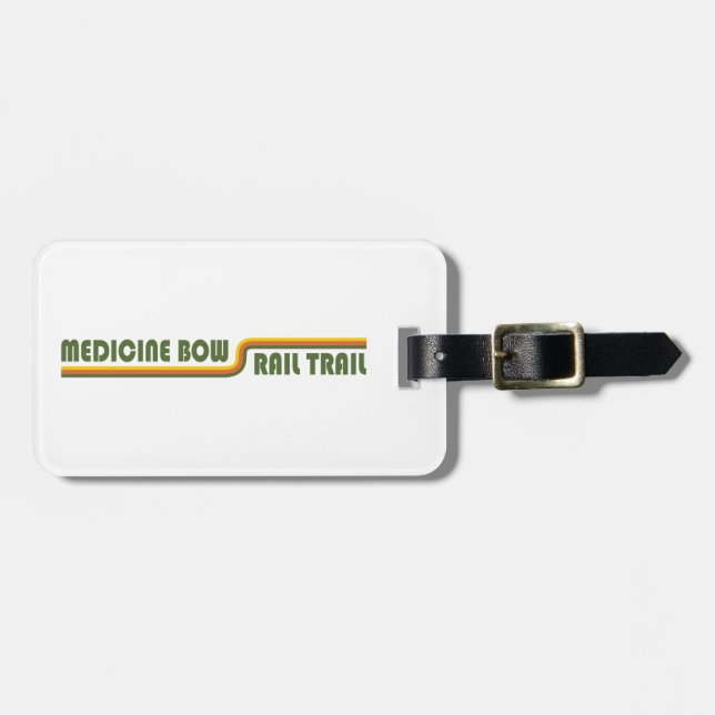 Etiqueta De Bagagem Arco de Medicina Trilho Wyoming (Frente Horizontal)