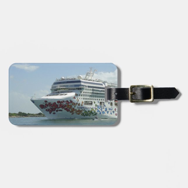 Etiqueta De Bagagem Arco enchido gema Prsonalized (Frente Horizontal)