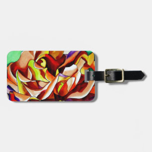 Etiqueta De Bagagem Arco-íris Arco-Íris Rosa com aquarela