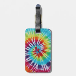 Etiqueta De Bagagem Arco-Íris Espiral
