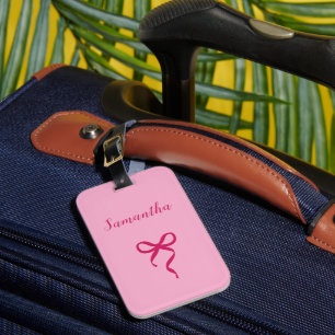 Etiqueta De Bagagem Arco rosa personalizado