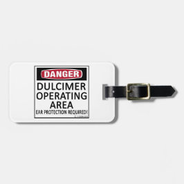 Etiqueta De Bagagem Área de Operação do Dulcimer