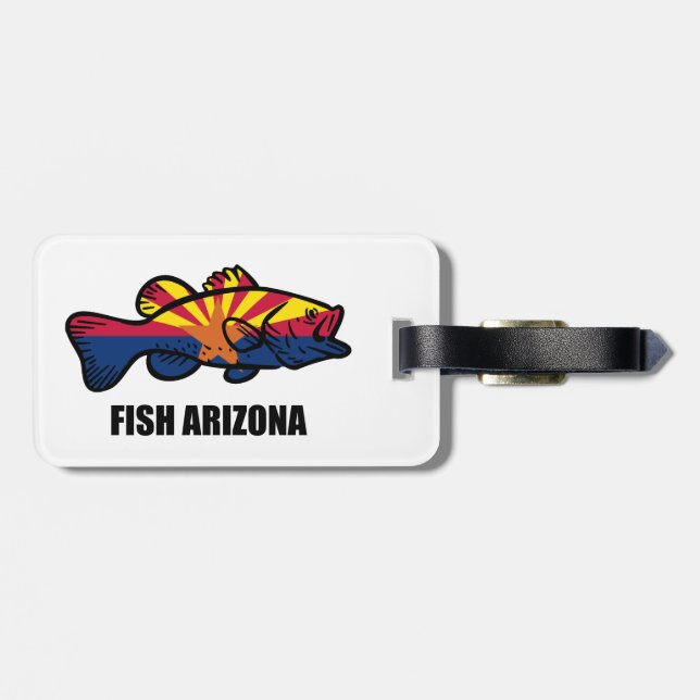 Etiqueta De Bagagem Arizona de peixe (Traseira Horizontal)