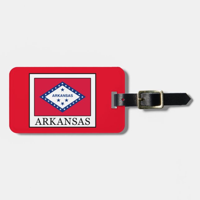 Etiqueta De Bagagem Arkansas (Frente Horizontal)