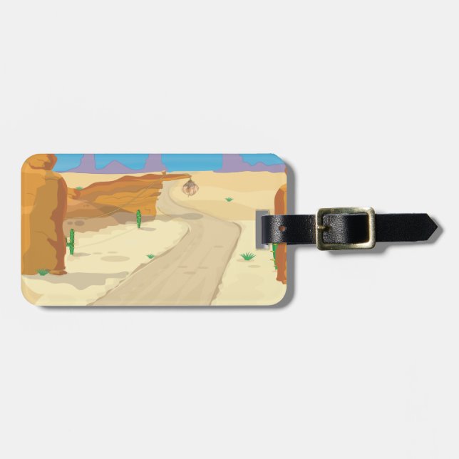 Etiqueta De Bagagem Armadilha do Deserto! (Frente Horizontal)