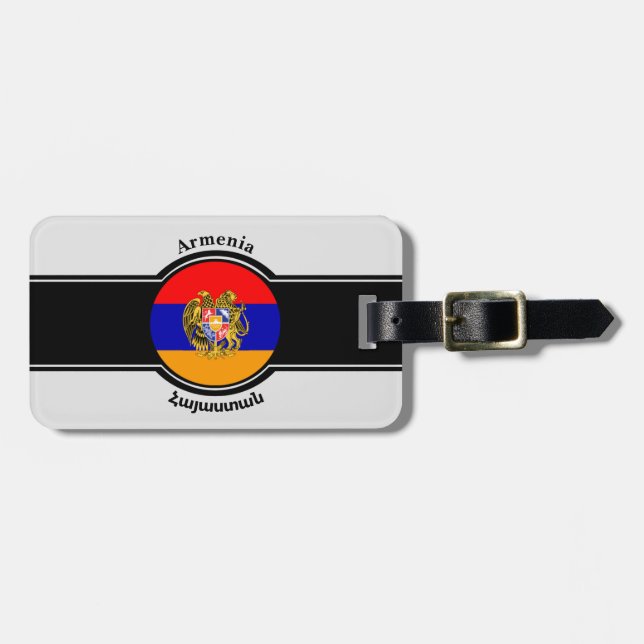 Etiqueta de bagagem Armênia (Frente Horizontal)
